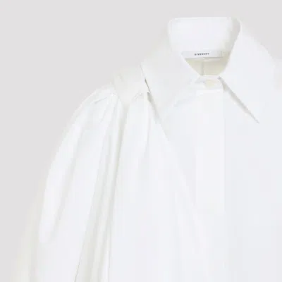 Givenchy White Draped Shirt In White