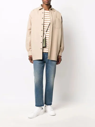 Golden Goose Denim Pants With Classic Five-pocket Design And Distinctive Patch In Multi