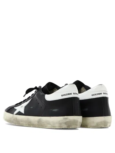 Golden Goose Superstar Sneakers With Distressed Effect In Black