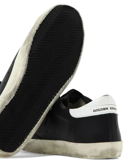 Golden Goose Superstar Sneakers With Distressed Effect In Black