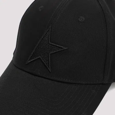 Golden Goose Black Baseball Cap With Star Women