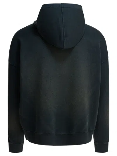Golden Goose Deluxe Brand Bleached Effect Drawstring Hoodie In Black