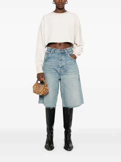 Golden Goose Crystals Cropped Sweatshirt