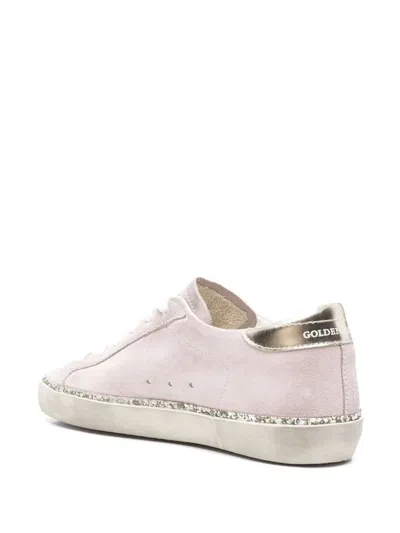 Golden Goose Super-star Woman's Sneakers Pink Glitter In Pink