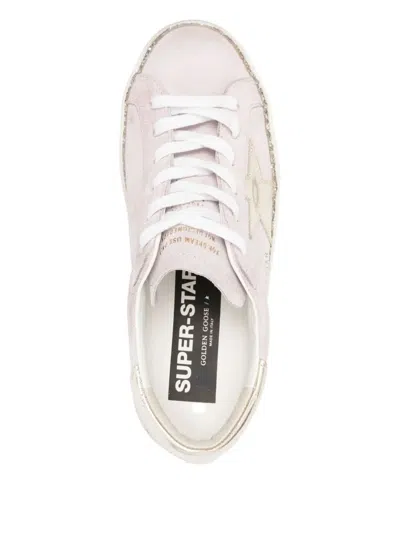 Golden Goose Super-star Woman's Sneakers Pink Glitter In Pink
