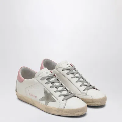 Golden Goose Superstar Leather Upper And Heel Suede Star And Spur Cream Sole Sneakers In Multi