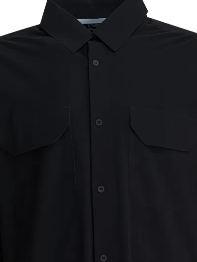 Gr10k Long Sleeve Shirt Chest Pockets In Black