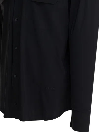 Gr10k Long Sleeve Shirt Chest Pockets In Black