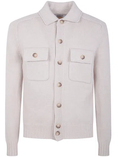 Gran Sasso Buttoned-up Patch-pocket Jacket In Gray