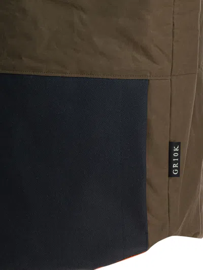 Gr10k Cotton Sleeveless Jacket Jackets And Coats Brown In Multi