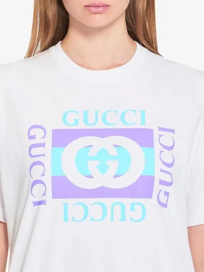 Gucci Cotton Tshirt With Print In White