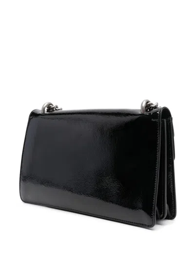 Gucci Chain Strap Shoulder Bag With Metal Hardware In Black