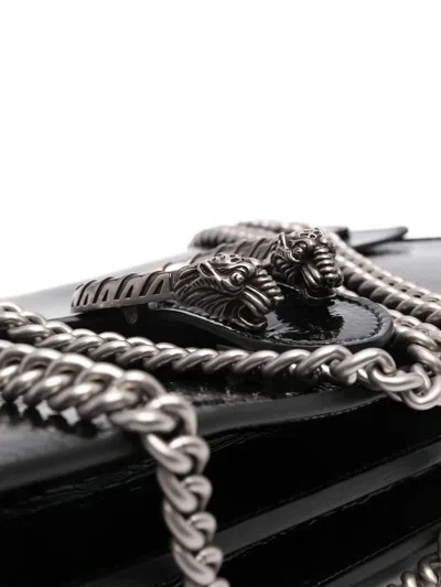 Gucci Chain Strap Shoulder Bag With Metal Hardware In Black