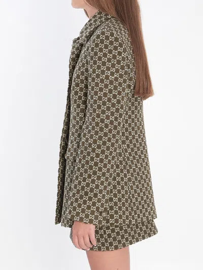 Gucci Gg Bouclé Cotton Jacket