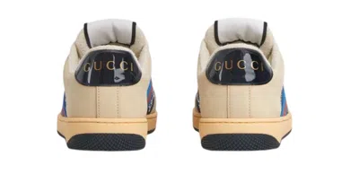 Gucci Womens Screener Sneaker With Crystals Gg In Neutral