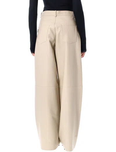 Haikure Ivory Wide Leg Trousers In Neutral