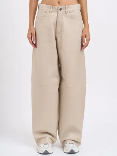 Haikure Ivory Wide Leg Trousers
