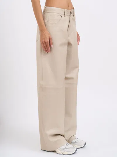 Haikure Ivory Wide Leg Trousers