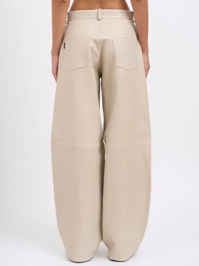 Haikure Ivory Wide Leg Trousers