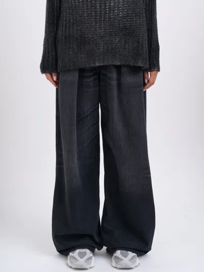 Haikure Candy High-rise Wide-leg Jeans In Black