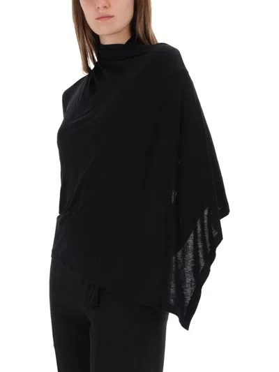 Helmut Lang Top With Scarf In Black