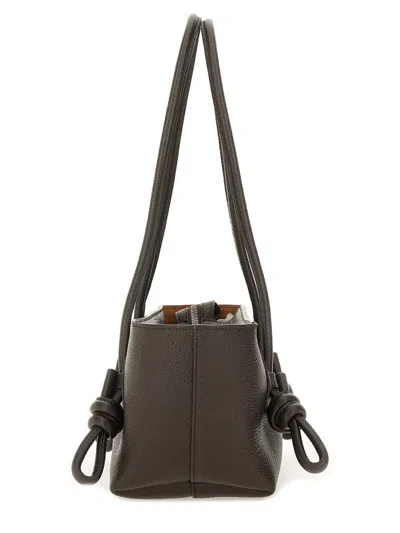 Hereu Brown Leather Shoulder Bag In Brown