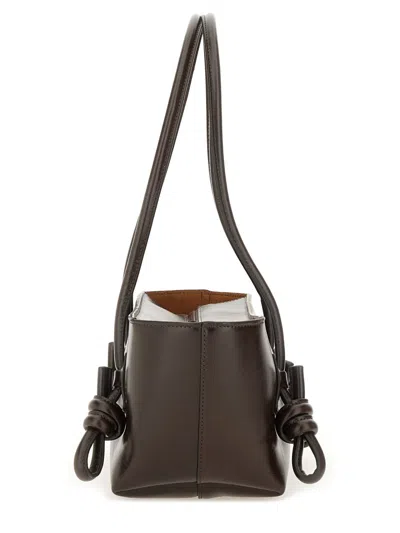 Hereu Brown Leather Shoulder Bag In Brown