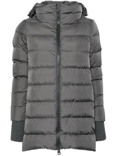 Herno "a-shape Chamonix" Jacket In Gray