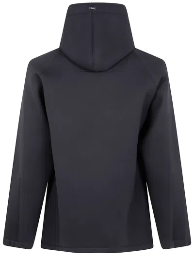 Herno Short Jacket With Drawstring And Pockets In Black