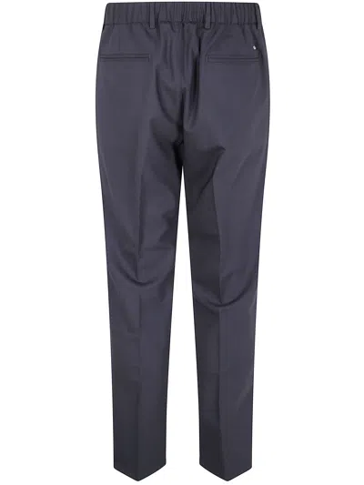 Herno Pleated-front Straight-leg Trousers In Purple