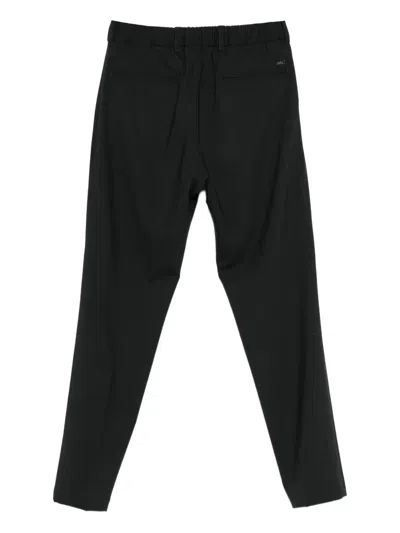 Herno Pleated-front Straight-leg Trousers In Purple