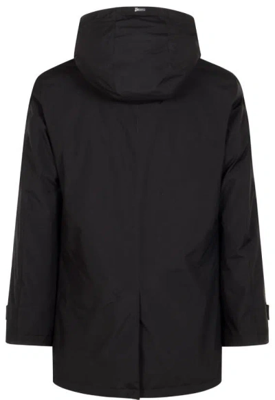 Herno Black Polyester Coats