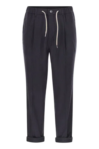 Herno Cashmere And Silk Trousers