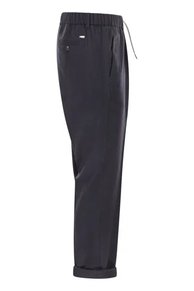 Herno Cashmere And Silk Trousers