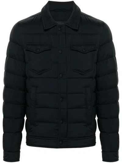 Herno La Camicia Quilted Nylon Down Jacket In Black