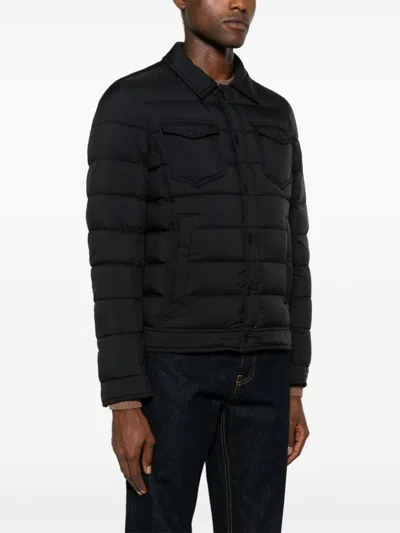 Herno La Camicia Quilted Nylon Down Jacket In Black