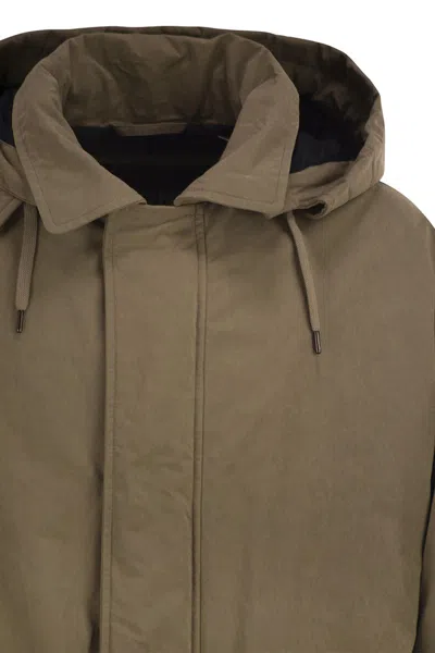Herno Long Parka In Technical Fabric