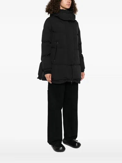 Herno Lightweight Black Puffer Jacket With High Collar