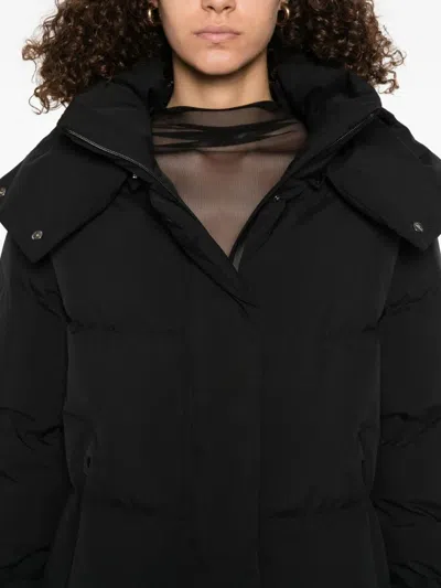 Herno Lightweight Black Puffer Jacket With High Collar