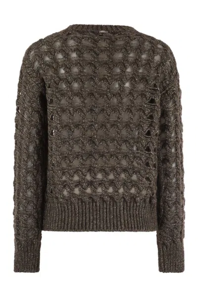 Herno Resort Jumper In Alpaca And Wool In Green