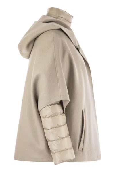 Herno Resort Hood In Ultralight Wool And Nylon In Gray