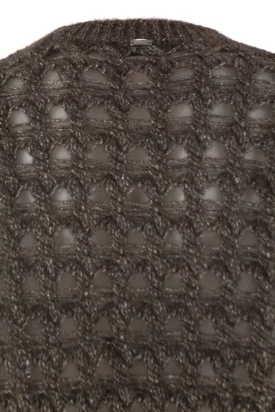 Herno Resort Jumper In Alpaca And Wool In Green