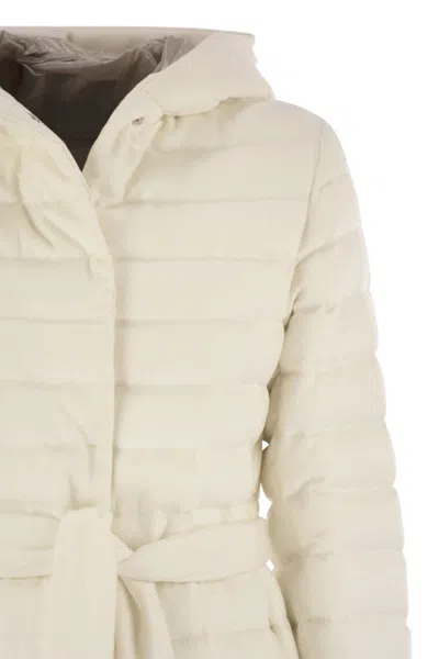 Herno Silk And Cashmere Kimono Jacket In Neutral