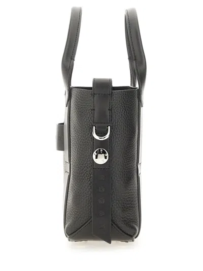 Hogan Leather Shoulder Bag 2 Handles In Black
