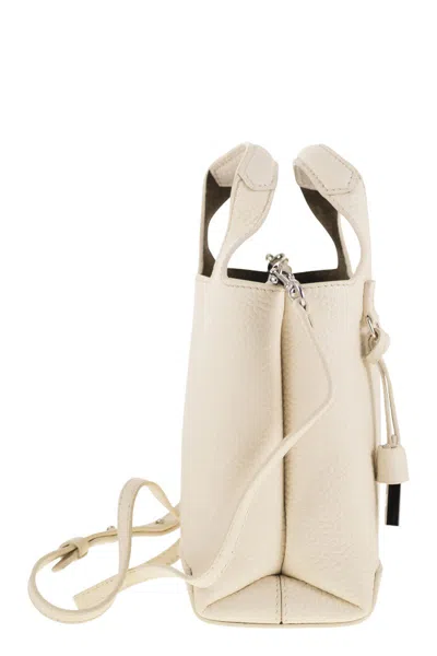 Hogan H01 R Handbag In Hammered Leather In Neutral