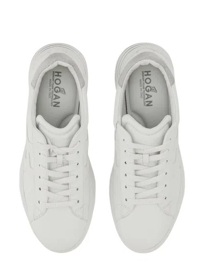 Hogan Rebel Leather Low-top Sneakers In White
