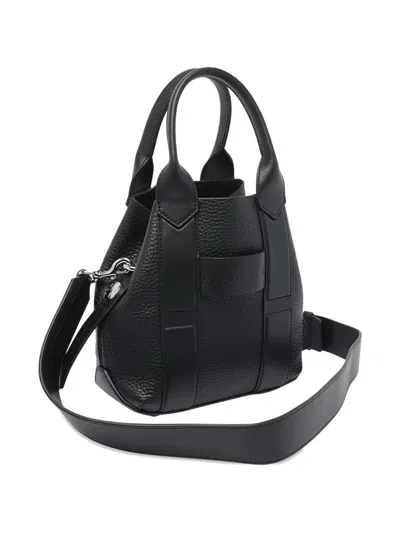 Hogan Leather Shoulder Bag 2 Handles In Black