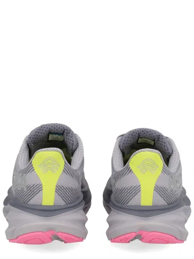Hoka One One Grey Textile Sneakers In Gray