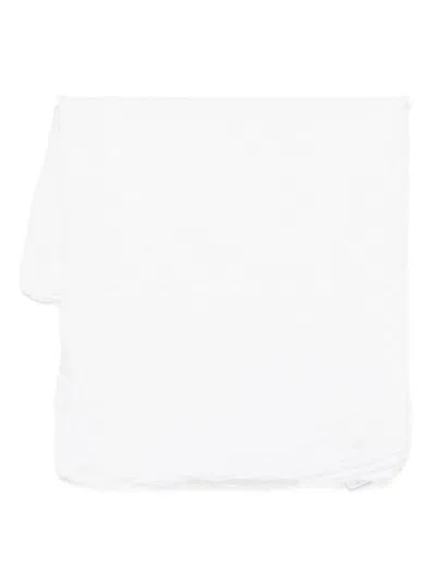 Homme Plisse "pleats" Silky Wool Stole In White
