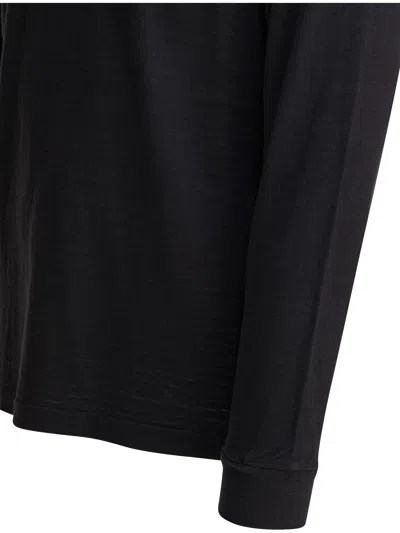 Human Made Long Sleeve Graphic Print Crew Neck T-shirt In Black